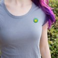 thumbnail image 2 of What's Up Winky Smiley Face Emoticon Officially Licensed Pinback Button Pin, 2 of 5