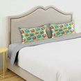 thumbnail image 3 of Yayeee Pillowcase King Size Set of 2 Satin Wrinkle Resistant Envelope Pillow Case, Cute Monsters Pattern, 3 of 8