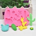 thumbnail image 4 of XKHBDL Cactus Silicone Fondant Mold Cacti Sugarcraft Chocolate Candy Mold Cupcake Cake Decorating Tools Polymer Clay Mold, 4 of 9