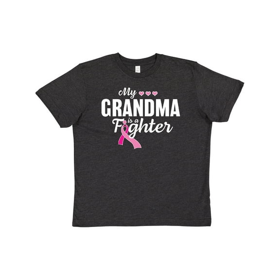 Inktastic Breast Cancer Awareness My Grandma is a Fighter Youth T-Shirt