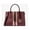 Brown, Gold, variant on Michael Kors Women's Sheila Medium Signature Logo and Metallic Satchel 35F4G6HS3B-847