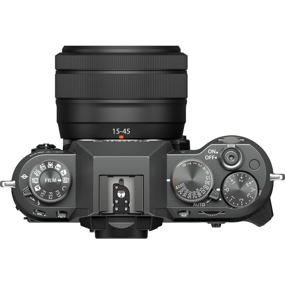 Fujifilm X-T50 Mirrorless Digital Camera XC15-45mmF3.5-5.6 OIS PZ Lens Bundle Kit With 64GB Memory Card + Mc Pro Filter Kit + Camara Bag + More Accessories - Charcoal Silver