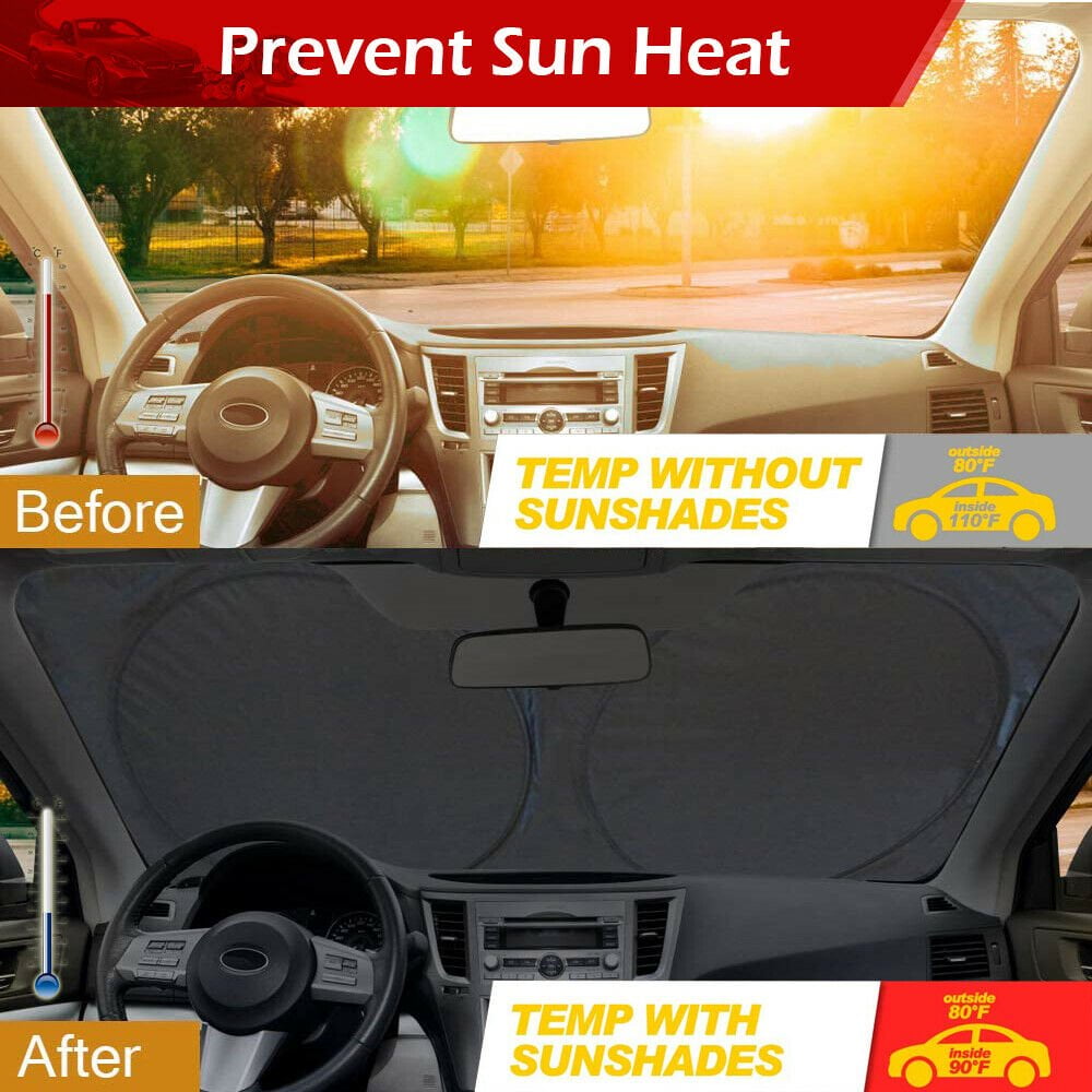 Parasole Pieghevole Per Auto Universale 150x70cm - Riflettente Anticalore