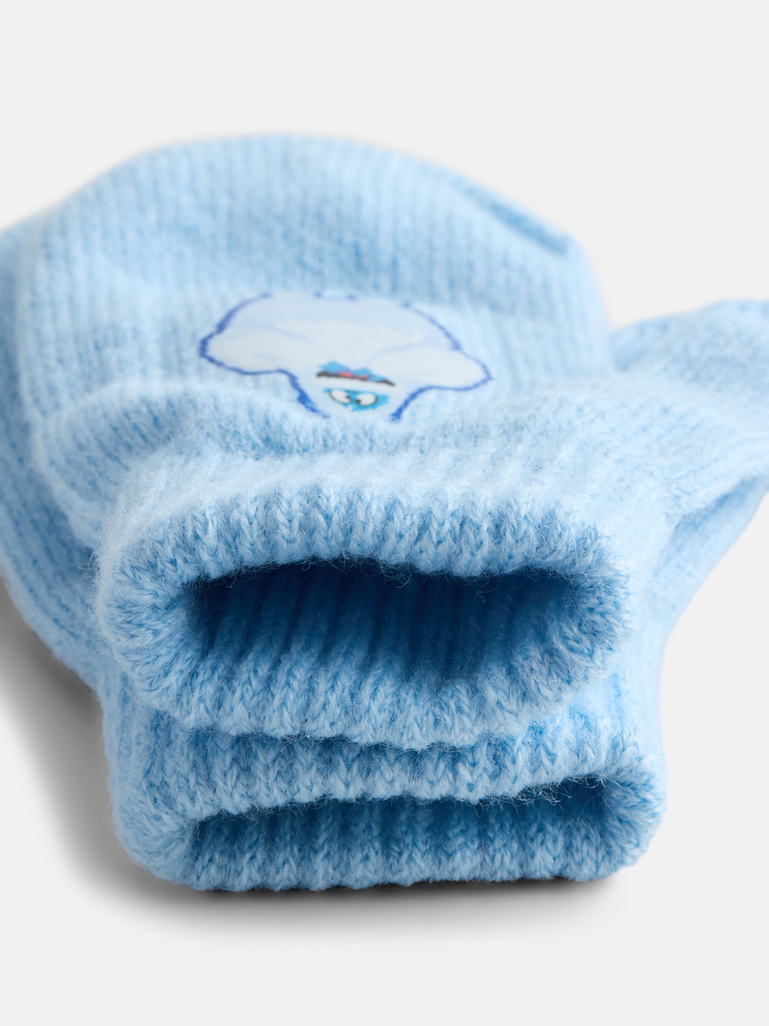 Snow Monster Toddler Unisex Knit Beanie and Mitten Set, 2 Piece