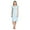 Aqua, variant on Casual Nights Women's Cotton Short Sleeve Sleep Dress Nightshirt