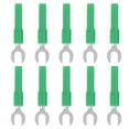 thumbnail image 4 of Fork Spade Wire Connectors, 30Vac-60Vdc Brass Material U Type Wire Connector Maximum.10A  For Tape Recorders For Game Consoles Green, 4 of 8