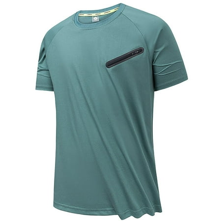 

LBECLEY Long Sleeved Tops Cotton Covered Polyester T Shirt Men s Round Neck Design Solid Color Quick Drying Versatile Loose Quick Drying Outdoor Sports Short Sleeves Long Sleeve Scrub Green L