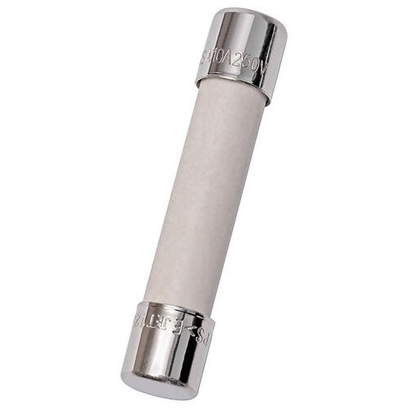 Mersen Ceramic Fuse, 10A, 10kA at 125V AC, 750A at 250V AC, 5 PK GSA10