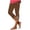 1#Brown, variant on Women's Pants High Waist - Lace Stitching Summer Solid Color Slim Fit Stretchy Leggings Cropped Capris with Sheer Lace,Blue 2XL