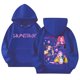 thumbnail image 1 of Moonsky Sudadera con capucha y cordón HUNTRX, estampado de grupo de chicas coreanas, jersey corto, suave y cómodo, top de manga larga para primavera y otoño. Morado 160, 1 of 4