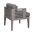 thumbnail image 4 of Vivid Outdoor 7 Piece Dining Set in Gray Eucalyptus Wood with Gray Cushions, 4 of 14