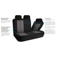thumbnail image 3 of FH Group FH Travel Master Car Seat Covers for Auto, Complete Seat Covers Set with Gray Carpet Floor Mats, Gray Black, 3 of 5