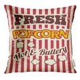 thumbnail image 1 of EREHome Yellow Retro Vintage Style with Popcorn Cinema Pillow Case 16x16 Inches Pillowcase, 1 of 1