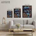 thumbnail image 4 of Blue Bird of Paradise Sir Henry Johnston Vintage Framed Canvas Wall Art 24X32", 4 of 4