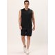 thumbnail image 3 of Lars Amadeus Camiseta sin mangas con capucha para hombre, camiseta de entrenamiento, gimnasio, camisetas sin mangas con capucha Negro L Unique Bargains Camiseta, 3 of 6