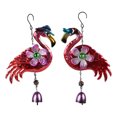thumbnail image 4 of 2pcs Flamingo Wind Chimes Decoración De Navidad Colgantes., 4 of 12