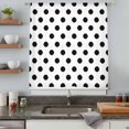 thumbnail image 5 of Wave Point Black Sheer Curtains 63 Inches Long, Modern Minimalist Geometric Light Filering Curtains, Breathable Simi Curtain Privacy Drapes for Living Room Bedroom Lightweight Window Treatment, 5 of 9