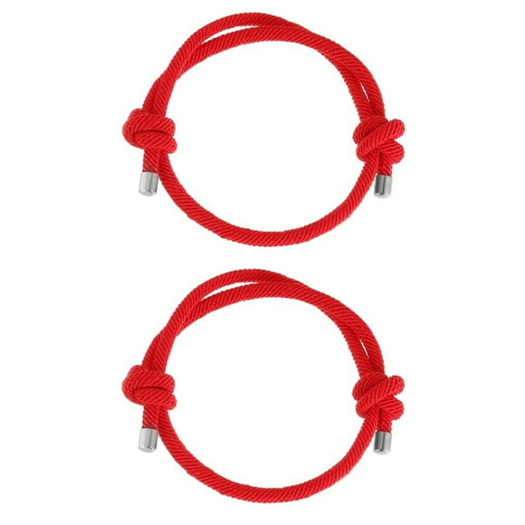 KAKOWELY 2pcs Braided Rope Bracelet Red Cord Bracelet Amulet Bracelet Friendship Bracelet,7.87"X0.2"X0.2"