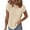 Beige, variant on Ladies Summer Tops V Neck T-Shirts for Women Womens Shirts Short Sleeve Sale Items Today
