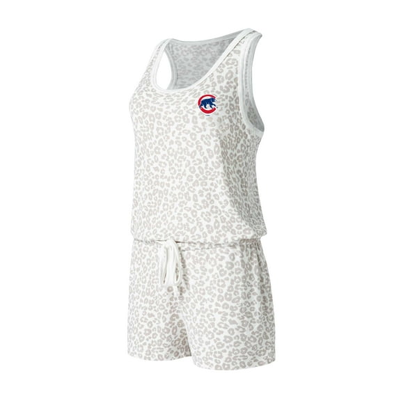 Women's Concepts Sport Cream Chicago Cubs Montana Hacci Knit Romper