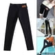 thumbnail image 5 of Leggings con forro polar cálido de invierno para mujer, mallas térmicas de poliéster, pantalones altos aXL, 5 of 9