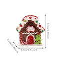 thumbnail image 3 of PONPRNGY 1Pc Gingerbread House Ornaments for Tree, Acrylic Gingerbread Christmas Decor with Rope, Xmas Hanging Ornaments for Tree Holiday Party New Year Home Decorations, 3 of 7