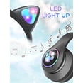 thumbnail image 2 of Auriculares Bluetooth para Niños con Micrófono HD/Luces LED (Negro), Auriculares para Niños con Volumen Limitado de 85 dB, Auriculares para Niños con Sonido Estéreo para Smartphone, iPad, Tableta, K, 2 of 5
