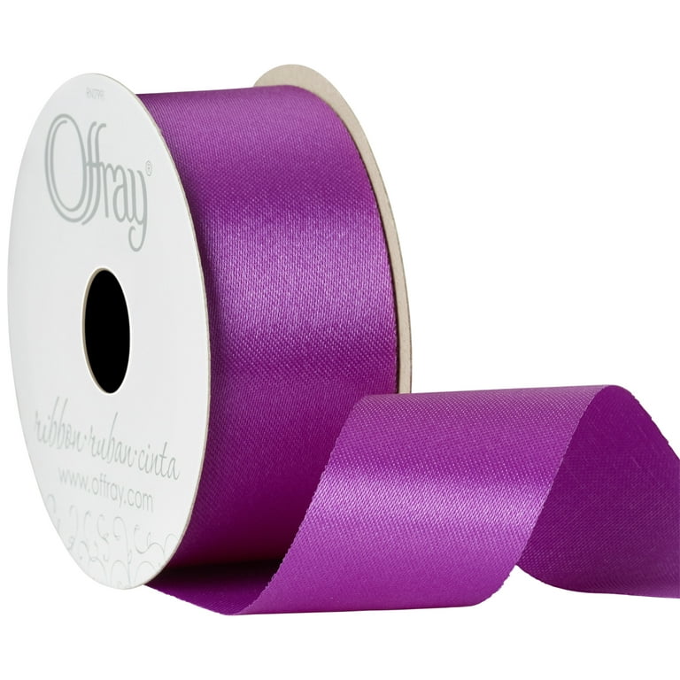 Offray Ribbon, Maize Yellow 1 1/2 inch Acetate Polyester Outdoor