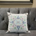 thumbnail image 5 of Amrita Sen Designs CAPL875FSDS-BL-16x16 16 x 16 in. Paisley Leaf Geo Duo Suede Blown & Closed Pillow - Multi Color, 5 of 6