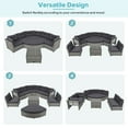 thumbnail image 5 of Miekor Furniture Patio Furniture Set Outdoor Furniture Daybed Rattan Sectional Furniture Set Patio Seating Group With Cushions and Center Table for Patio, Lawn, Backyard, Pool, Grey W5UAAE, 5 of 9