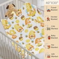 thumbnail image 3 of Gnome Bee Blanket Lightweight Plush Cozy Super Soft Flannel Fleece Throw Swaddle Blanket for Travel Home Decor 40"x30" XS for Pet Toddler, 3 of 6