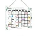 thumbnail image 6 of Milue Fridge Hanging Memo Board Weekly Whiteboard Clear Dry Erases Writing Board Set, 6 of 21