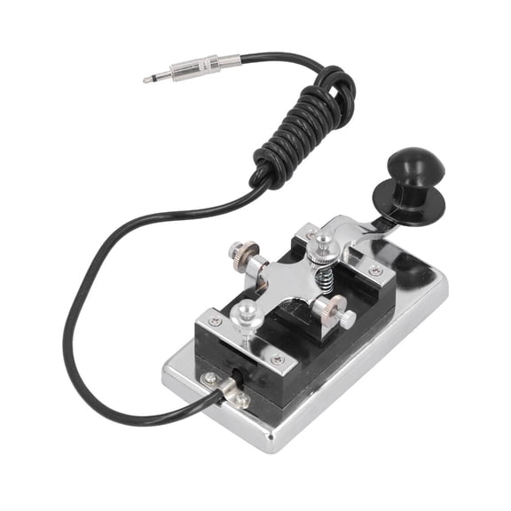 Yammee Morse Key 4KCW TelegraphKey DIY Telegraphing Key Stainless Steel Hand Key