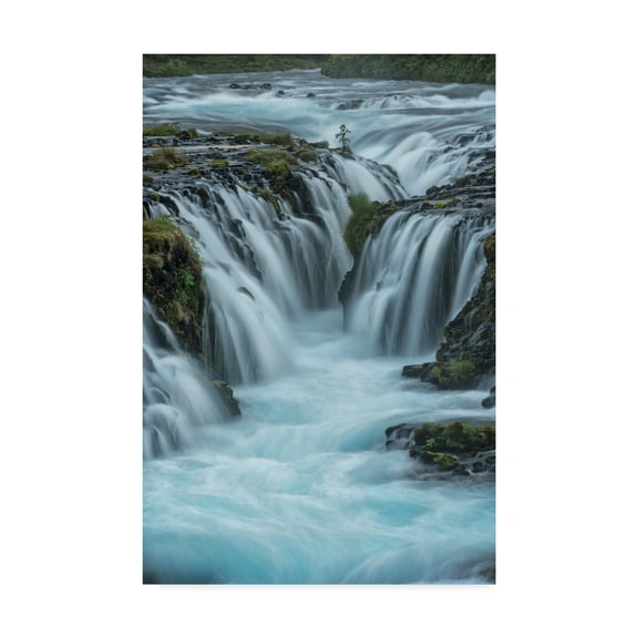 Trademark Fine Art 'Blue Water Waterfall' Canvas Art by Danny Head