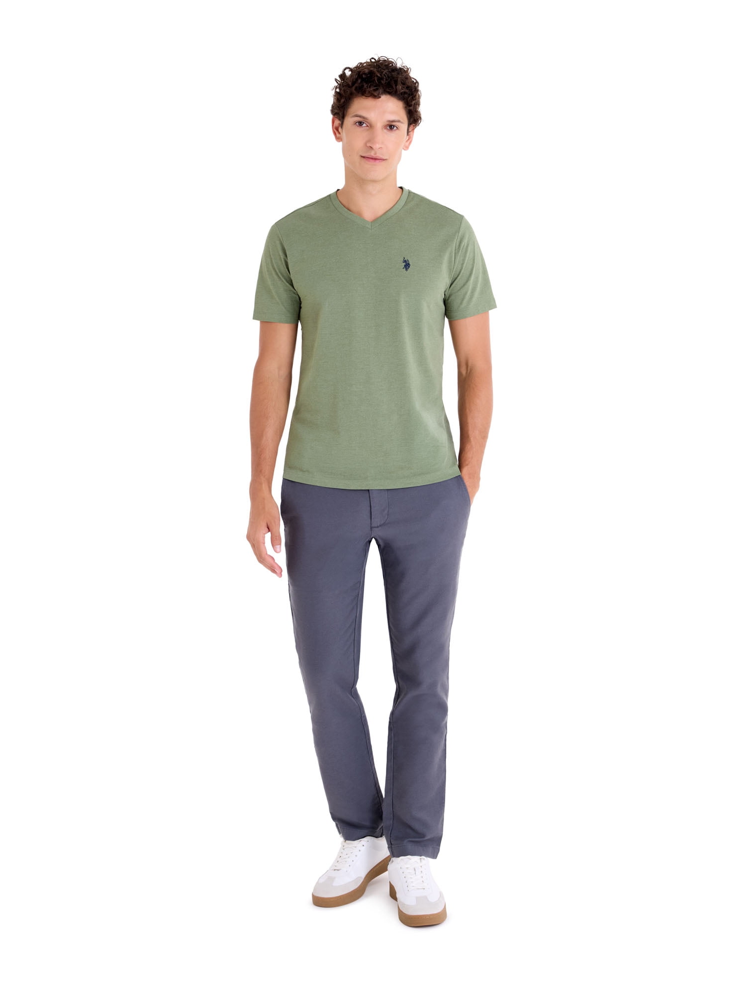 U.S. Polo Assn. Men's Basic Short Sleeve V-Neck T-Shirt