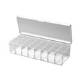 thumbnail image 1 of Storage Box Dustproof Detachable Multi-grid Space-saving Rectangle Charger Headphone Cable Storage Holder for Bedroom, 1 of 7
