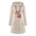 thumbnail image 4 of Vestidos de Navidad Para Mujer Elk Santa Print Pullover Dress Con Bolsillo Otoño Invierno Manga Larga Casual Sudadera Vestido Odeerbi ODB202771, 4 of 6