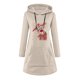thumbnail image 4 of Vestidos de Navidad Para Mujer Elk Santa Print Pullover Dress Con Bolsillo Otoño Invierno Manga Larga Casual Sudadera Vestido Odeerbi ODB202772, 4 of 6