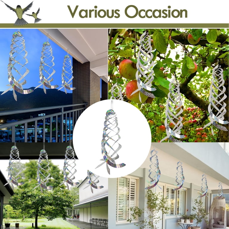 IC ICLOVER Bird Scare Reflector Spirals, 6-Pack 15.8 Inch photo 7
