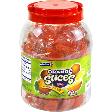 Colombina Tranches d'orange Gummy Candy, 150 comte, 52,9 oz