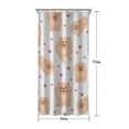 thumbnail image 5 of Pomeranian Dogs with Hearts Shower Curtain 36"x72" ,Bathroom Decorative Shower Curtains Set with 12 Hooks,Modern Waterproof Washable Shower Curtain, 5 of 6