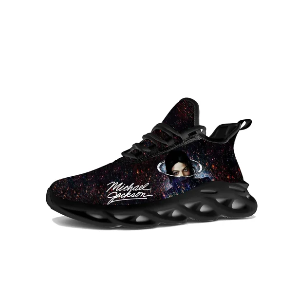 Zapatillas Michael Jackson para hombre y mujer, estilo bailarina, deportivas, con cordones, de malla, hechas a medida.