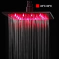 thumbnail image 6 of Zovajonia 16" Matte Black LED Shower Head Square Rainfall High Pressure Overhead, 6 of 10