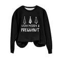 thumbnail image 4 of EGNMCR Chandail en Molleton de Noël Col Rond Imprimé Ample Manches Longues Sans Capuche, 4 of 4