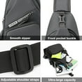 thumbnail image 3 of Mochila pequeña de viaje antisalpicaduras con carga USB y bolsa de pecho, 3 of 5
