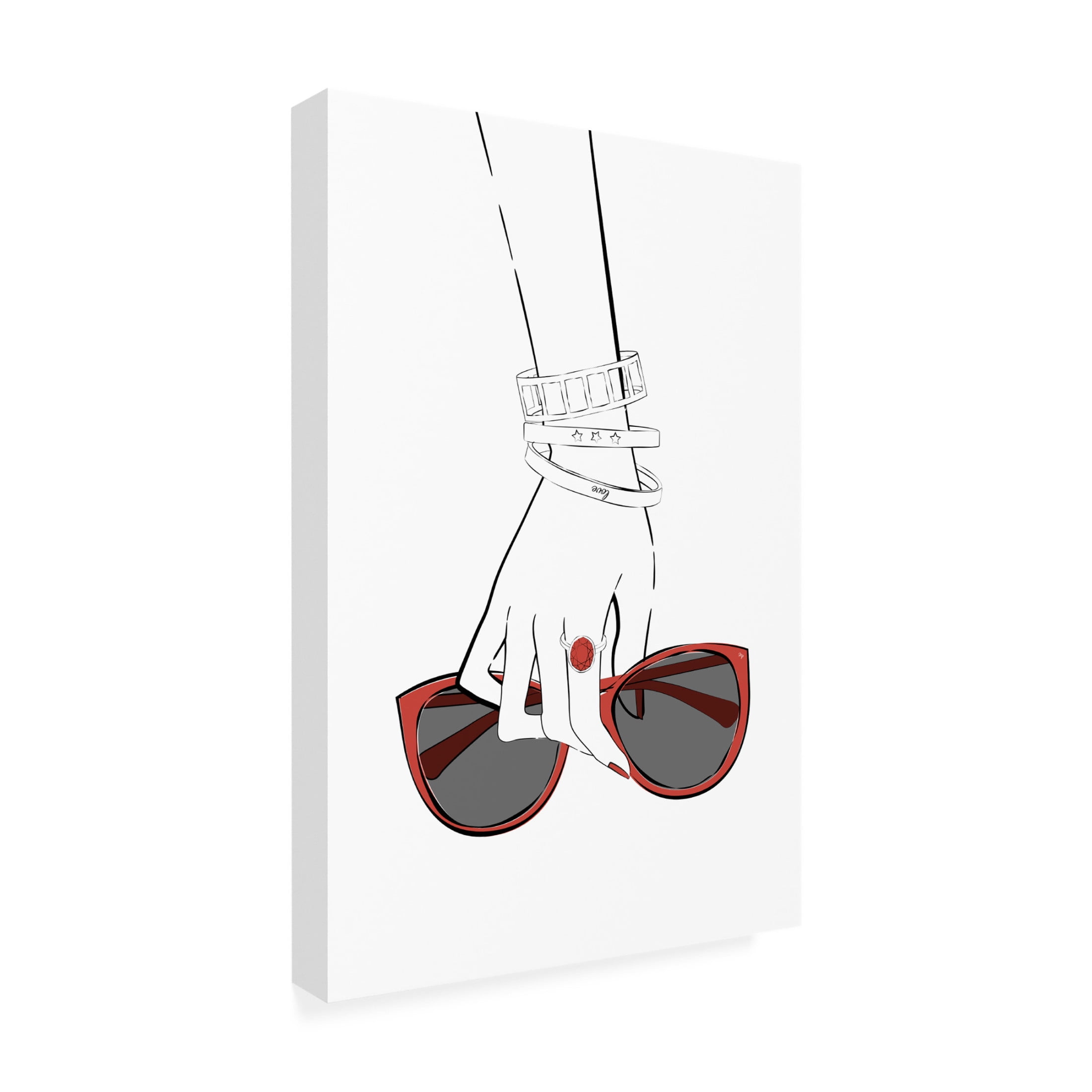 Trademark Fine Art Martina   Holding Sunglasses Canvas Wall Art