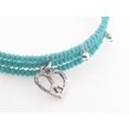 thumbnail image 2 of Designer .925 Sterling Silver Memory Coil Heart Charm Bracelet, 2 of 2