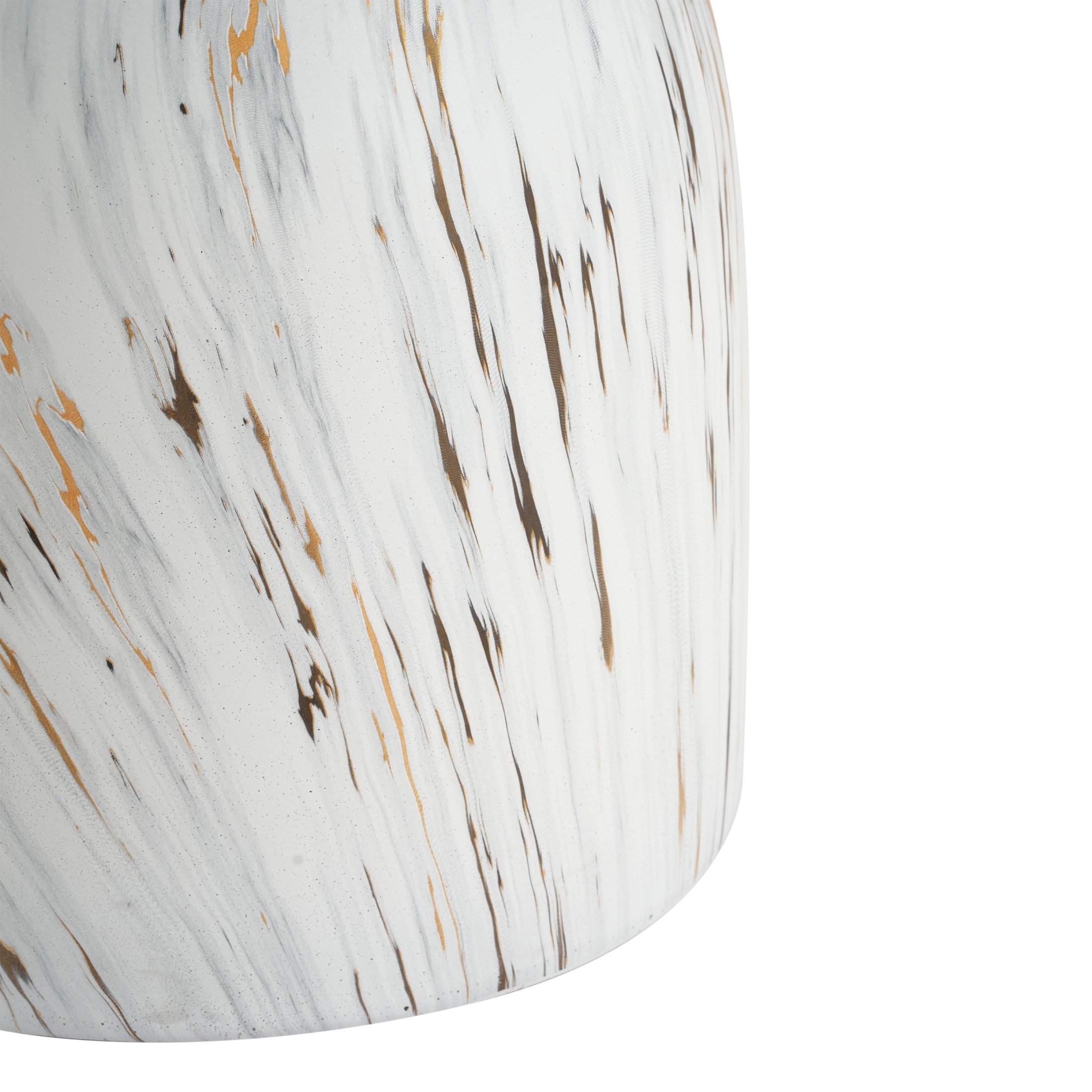Christopher Knight Home Lightweight MGO Accent Side Table with Hourglass Silhouette, Alabaster