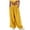 Yellow, variant on Jamsmile Women Pants Baggy Summer High Waisted Wide Leg Drawstrings Cargo Pants With Pockets Elastic Waist Loose Trousers