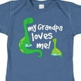 thumbnail image 4 of Inktastic My Grandpa Loves Me Dinosaur Boys Baby Bodysuit, 4 of 5